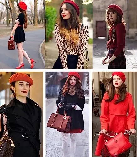 French Beret Hats for Women - Classic and Stylish Women's Beret Collection for Effortless Chic, Perfect for Any Occasion - 7