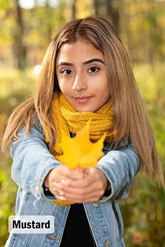 Funky Junque Infinity Scarf for Women – Oversized Chunky Winter Scarf, Colorful Fall Scarves, Soft Sweater Wrap Cozy Style - 6