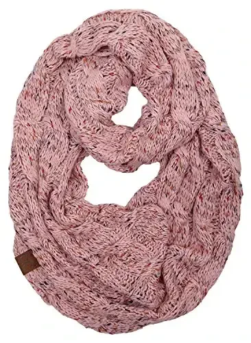 Funky Junque Infinity Scarf for Women – Oversized Chunky Winter Scarf, Colorful Fall Scarves, Soft Sweater Wrap Cozy Style 