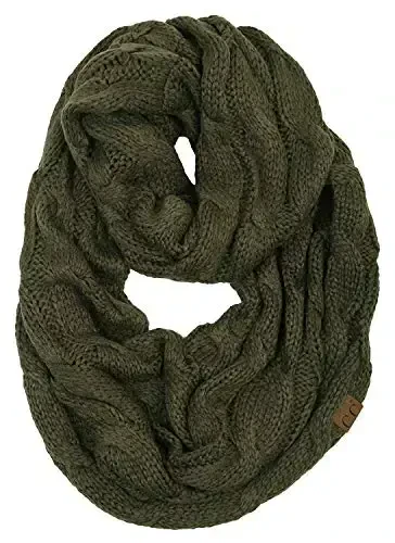 Funky Junque Infinity Scarf for Women – Oversized Chunky Winter Scarf, Colorful Fall Scarves, Soft Sweater Wrap Cozy Style 