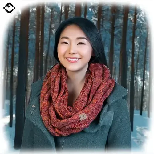 Funky Junque Infinity Scarf for Women – Oversized Chunky Winter Scarf, Colorful Fall Scarves, Soft Sweater Wrap Cozy Style - FUNKY (1)