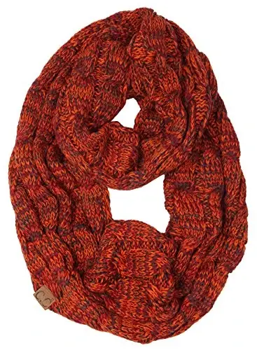 Funky Junque Infinity Scarf for Women – Oversized Chunky Winter Scarf, Colorful Fall Scarves, Soft Sweater Wrap Cozy Style - FUNKY