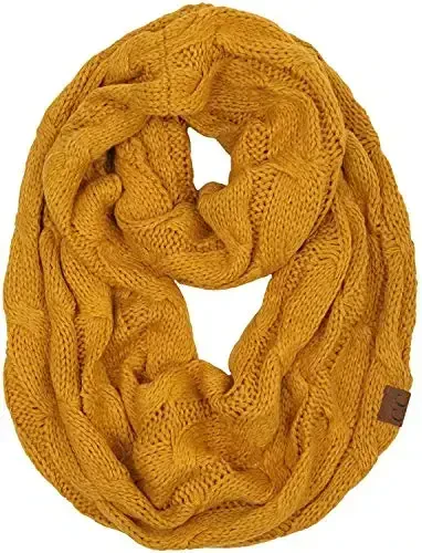 Funky Junque Infinity Scarf for Women – Oversized Chunky Winter Scarf, Colorful Fall Scarves, Soft Sweater Wrap Cozy Style - FUNKY
