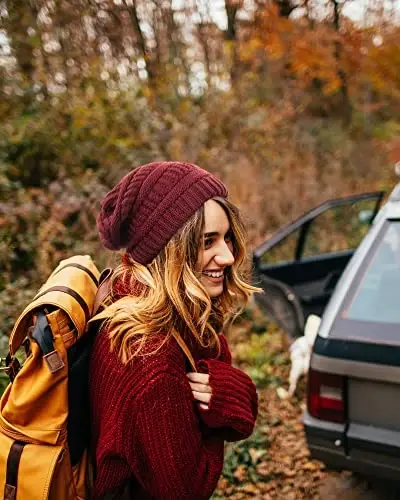 FURTALK Winter Hats for Women Fleece Lined Knit Beanie Hats Slouchy Warm Beanies Ski Skull Cap - 6