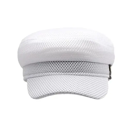 Newsboy Hats for Women Mesh Gatsby Cap Summer Chauffeur Plain Beret Hats - 2