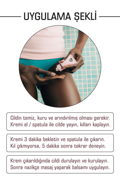 Kadınlar İçin Genital Özel Bölge Tüy Dökücü Krem Seti T Bölgesi Tüy Dökücü & Uygulama Sonrası Balsam - 5