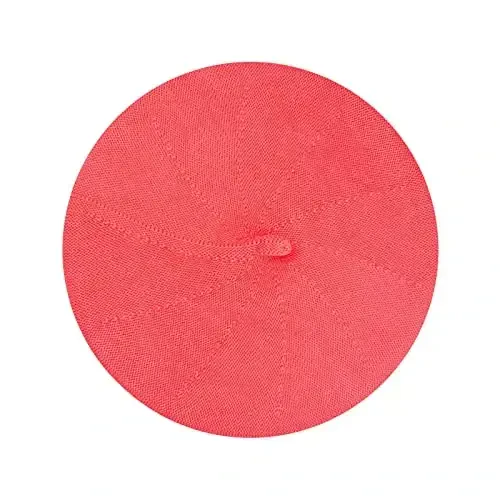 Gllutt Summer Knitted Thin Beret Hat for Women Slouchy Hat French Style Loose Soft Solid Color - 2