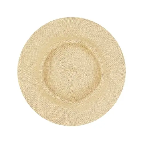 Gllutt Summer Knitted Thin Beret Hat for Women Slouchy Hat French Style Loose Soft Solid Color - 3