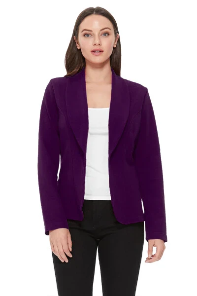 Women's Casual Long Sleeves Office Workwear Solid Blazer Jacket S-3XL- - MOA COLLECTION