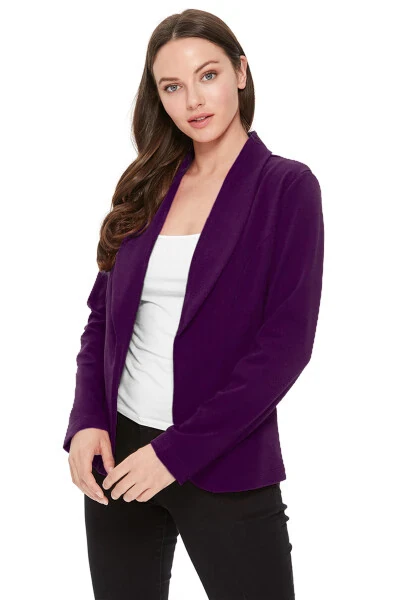 Women's Casual Long Sleeves Office Workwear Solid Blazer Jacket S-3XL- - 6