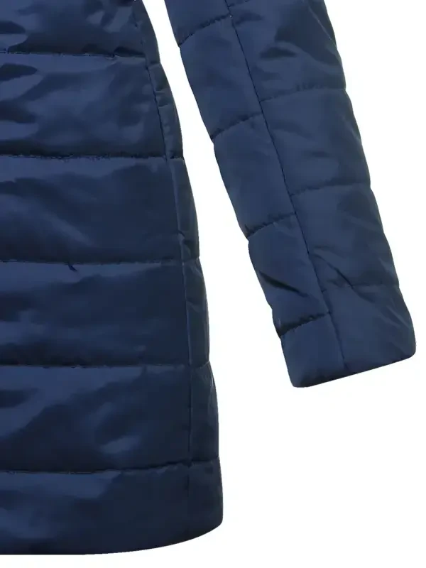 Ma Croix Womens Winter Lightweight Poly Down Puffer Hooded Parka Coat- - 1