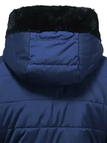 Ma Croix Womens Winter Lightweight Poly Down Puffer Hooded Parka Coat- - 4