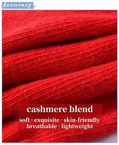 jaxmonoy Slouchy Beanies for Women Winter Lightweight Ladies Knit Hat Cuffed Soft Warm Slouch Beanie Cap - Brown - 2