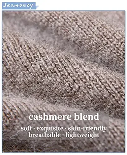 jaxmonoy Slouchy Beanies for Women Winter Lightweight Ladies Knit Hat Cuffed Soft Warm Slouch Beanie Cap - Brown - 2