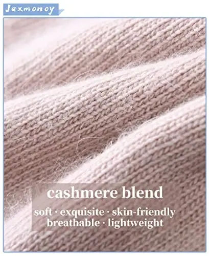 jaxmonoy Slouchy Beanies for Women Winter Lightweight Ladies Knit Hat Cuffed Soft Warm Slouch Beanie Cap - Brown - JAXMONOY (1)