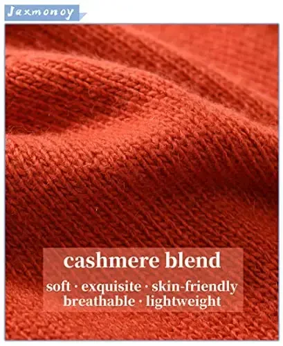 jaxmonoy Slouchy Beanies for Women Winter Lightweight Ladies Knit Hat Cuffed Soft Warm Slouch Beanie Cap - Brown - 2