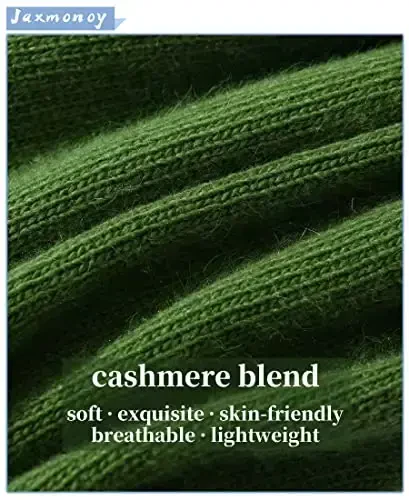 jaxmonoy Slouchy Beanies for Women Winter Lightweight Ladies Knit Hat Cuffed Soft Warm Slouch Beanie Cap - Brown - 2