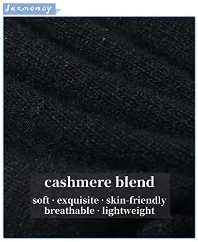 jaxmonoy Slouchy Beanies for Women Winter Lightweight Ladies Knit Hat Cuffed Soft Warm Slouch Beanie Cap - Brown - 2