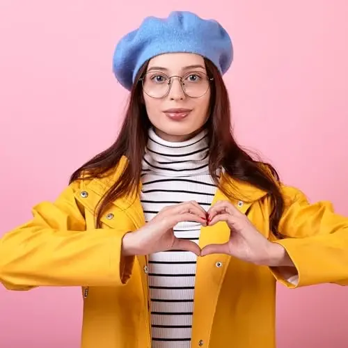 Classic Wool Berets for Women,Stylish French Beret Hats for Women Girls Lady Painters Hat - 3