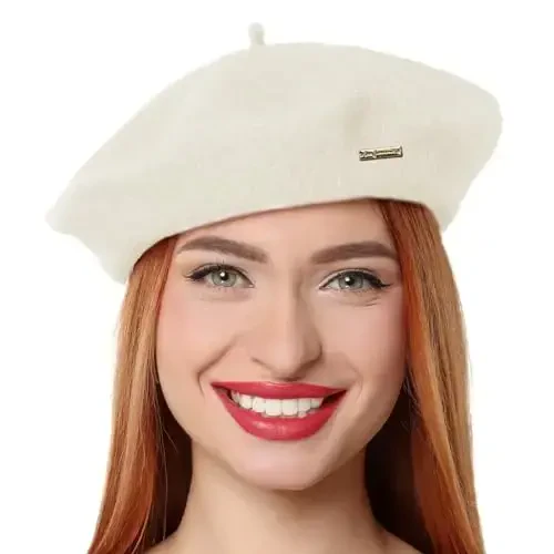 Classic Wool Berets for Women,Stylish French Beret Hats for Women Girls Lady Painters Hat 