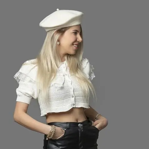 Classic Wool Berets for Women,Stylish French Beret Hats for Women Girls Lady Painters Hat - 5