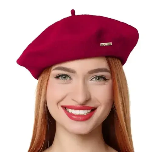 Classic Wool Berets for Women,Stylish French Beret Hats for Women Girls Lady Painters Hat 