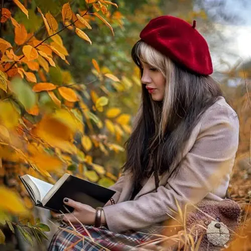 Classic Wool Berets for Women,Stylish French Beret Hats for Women Girls Lady Painters Hat - 4