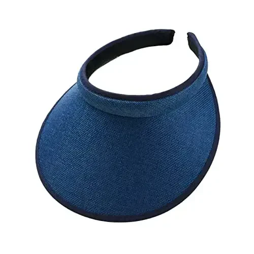 jecvxor Cloth Covered Slip-On Visor for Women, Adjustable Cap Sports Sun Visors for Men - JECVXOR