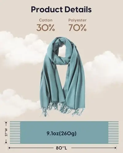 maamgic PasModazoneina Shawl for Women – Soft Lightweight Wrap for Wedding, Travel, Evening, Party – Elegant Scarf for All Seasons - 6