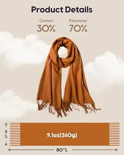 maamgic PasModazoneina Shawl for Women – Soft Lightweight Wrap for Wedding, Travel, Evening, Party – Elegant Scarf for All Seasons - 6