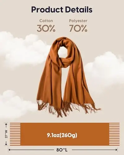 maamgic PasModazoneina Shawl for Women – Soft Lightweight Wrap for Wedding, Travel, Evening, Party – Elegant Scarf for All Seasons - 6