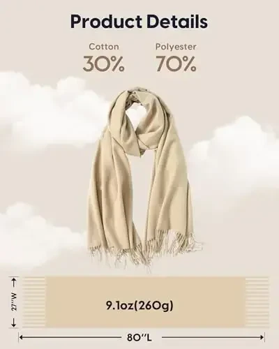 maamgic PasModazoneina Shawl for Women – Soft Lightweight Wrap for Wedding, Travel, Evening, Party – Elegant Scarf for All Seasons - 6