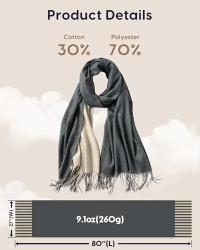 maamgic PasModazoneina Shawl for Women – Soft Lightweight Wrap for Wedding, Travel, Evening, Party – Elegant Scarf for All Seasons - 6