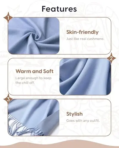 maamgic PasModazoneina Shawl for Women – Soft Lightweight Wrap for Wedding, Travel, Evening, Party – Elegant Scarf for All Seasons - 5