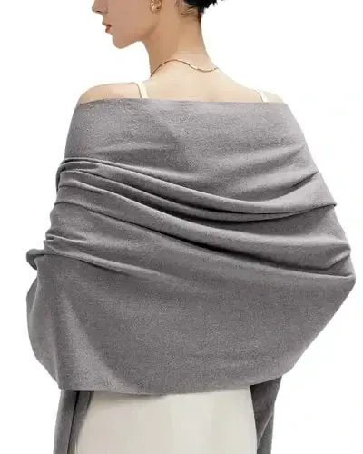 maamgic PasModazoneina Shawl for Women – Soft Lightweight Wrap for Wedding, Travel, Evening, Party – Elegant Scarf for All Seasons - MAAMGIC