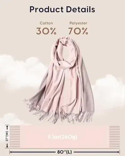 maamgic PasModazoneina Shawl for Women – Soft Lightweight Wrap for Wedding, Travel, Evening, Party – Elegant Scarf for All Seasons - 6