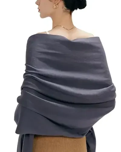 maamgic PasModazoneina Shawl for Women – Soft Lightweight Wrap for Wedding, Travel, Evening, Party – Elegant Scarf for All Seasons - 2