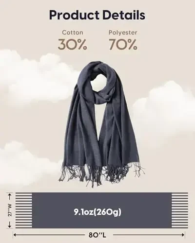 maamgic PasModazoneina Shawl for Women – Soft Lightweight Wrap for Wedding, Travel, Evening, Party – Elegant Scarf for All Seasons - 6