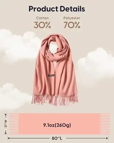 maamgic PasModazoneina Shawl for Women – Soft Lightweight Wrap for Wedding, Travel, Evening, Party – Elegant Scarf for All Seasons - 6
