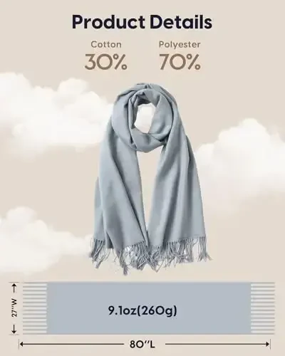 maamgic PasModazoneina Shawl for Women – Soft Lightweight Wrap for Wedding, Travel, Evening, Party – Elegant Scarf for All Seasons - 6