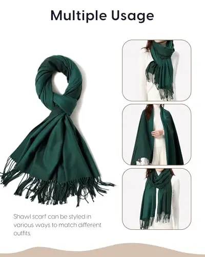 maamgic PasModazoneina Shawl for Women – Soft Lightweight Wrap for Wedding, Travel, Evening, Party – Elegant Scarf for All Seasons - 4