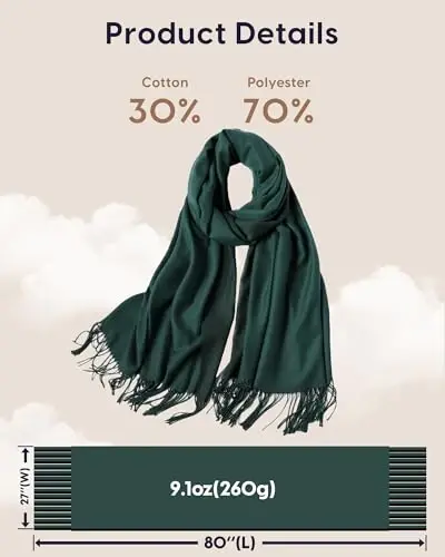 maamgic PasModazoneina Shawl for Women – Soft Lightweight Wrap for Wedding, Travel, Evening, Party – Elegant Scarf for All Seasons - 6