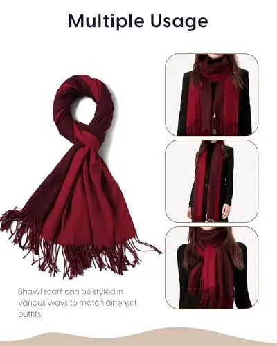 maamgic PasModazoneina Shawl for Women – Soft Lightweight Wrap for Wedding, Travel, Evening, Party – Elegant Scarf for All Seasons - 4