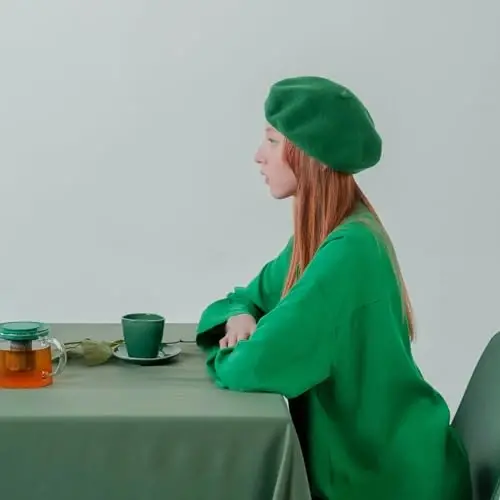 Nawati Wool French Berets for Women, Solid Color Beret Hats for Women Girls Lady, Casual and Chic Vintage Painters Hat - 5