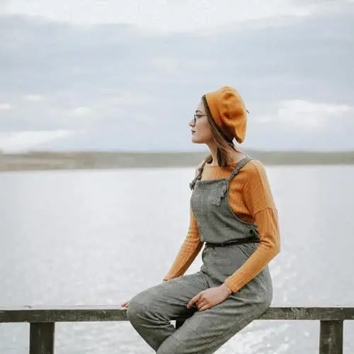 Kadınlar için Nawati Yün Fransız Bereleri, Kadın Kız Çocuklar için Düz Renk Bere Şapkalar, Günlük ve Şık Vintage Ressam Şapkası - 4