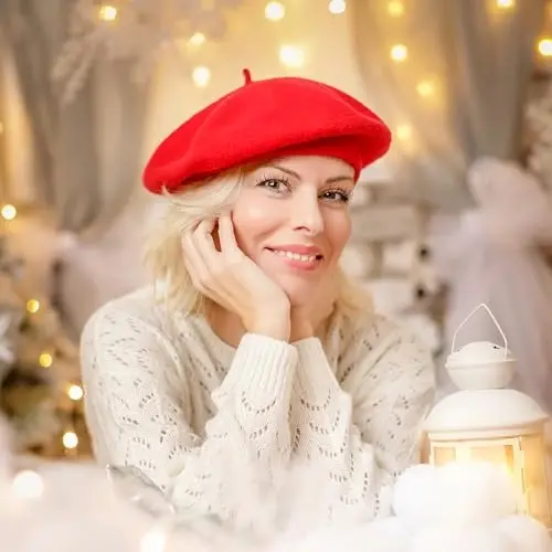 Nawati Wool French Berets for Women, Solid Color Beret Hats for Women Girls Lady, Casual and Chic Vintage Painters Hat - 6