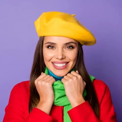 Nawati Wool French Berets for Women, Solid Color Beret Hats for Women Girls Lady, Casual and Chic Vintage Painters Hat - 3