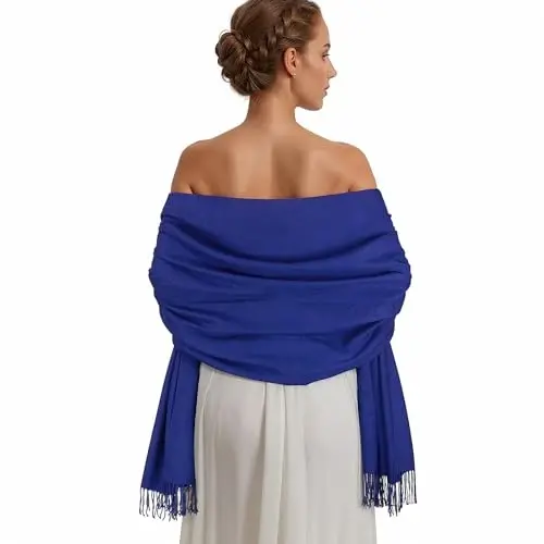 PasModazoneina Shawl Wraps for Women Large Winter Scarf Soft Shawls and Wraps for Evening Dresses Shawl for Wedding 