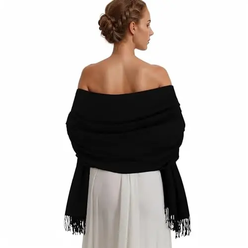 RUI VTRON PasModazoneina Shawl Wraps for Women Large Winter Scarf Soft Shawls and Wraps for Evening Dresses Shawl for Wedding - 6