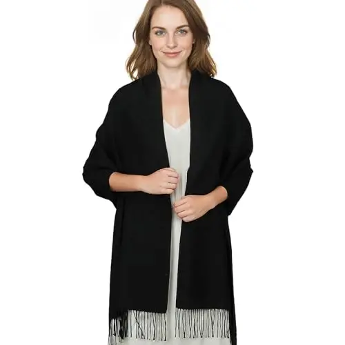 RUI VTRON PasModazoneina Shawl Wraps for Women Large Winter Scarf Soft Shawls and Wraps for Evening Dresses Shawl for Wedding - 7